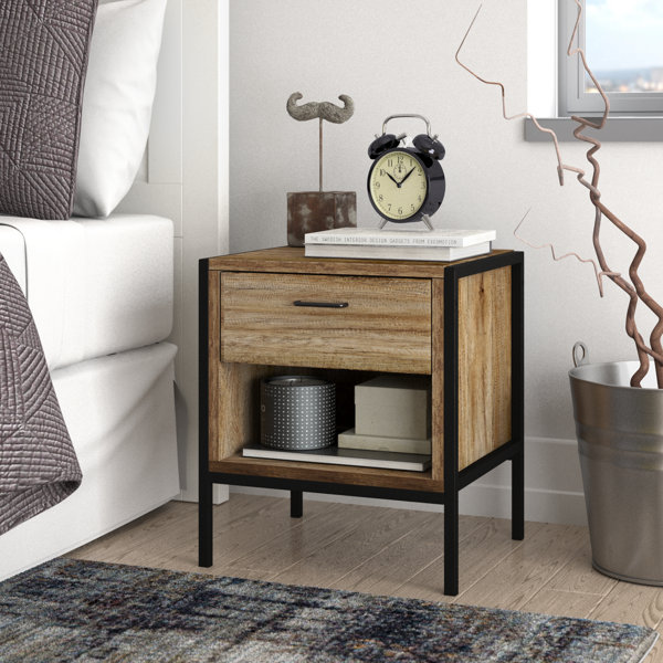 One Drawer Bedside Table Wayfair.co.uk